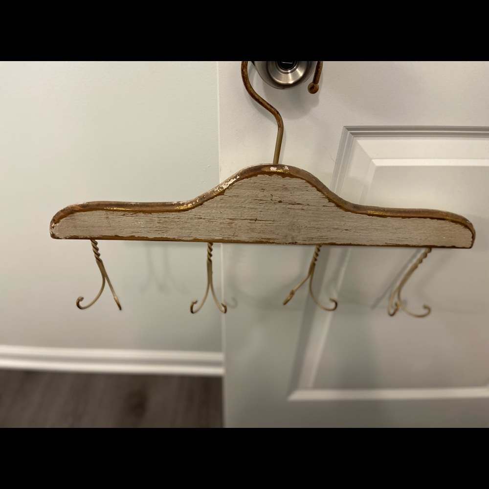 Antiqued Decorative and Functional Laundry Room Hanger